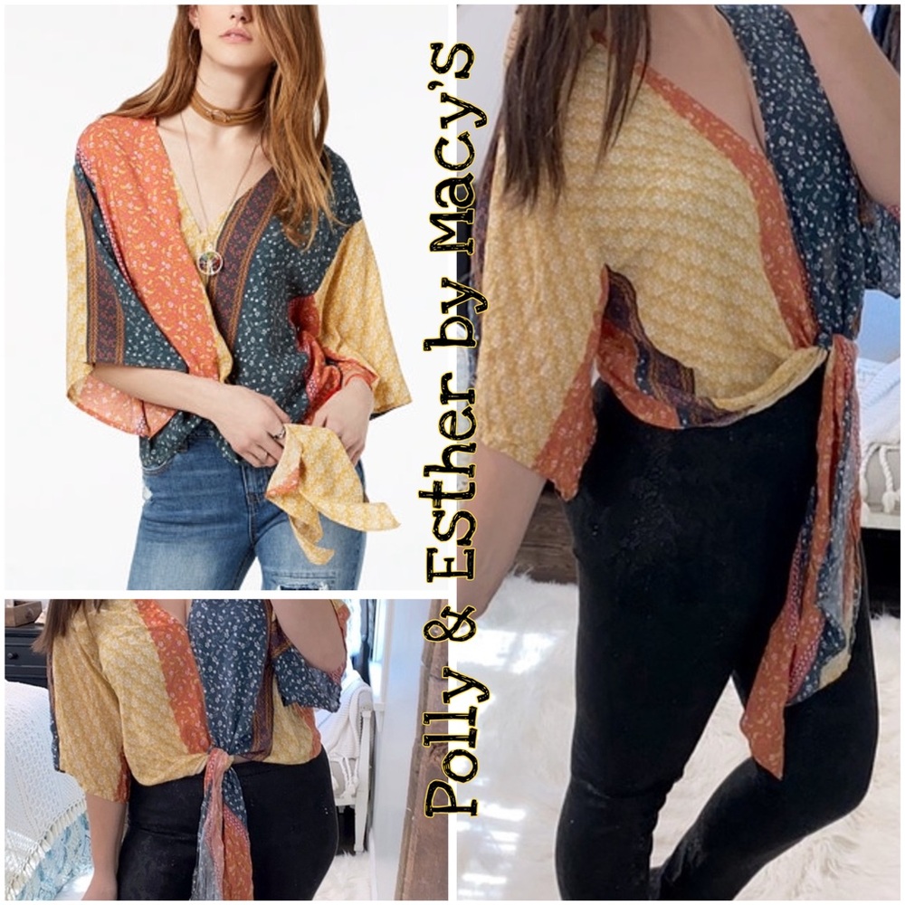Boho Tie front top